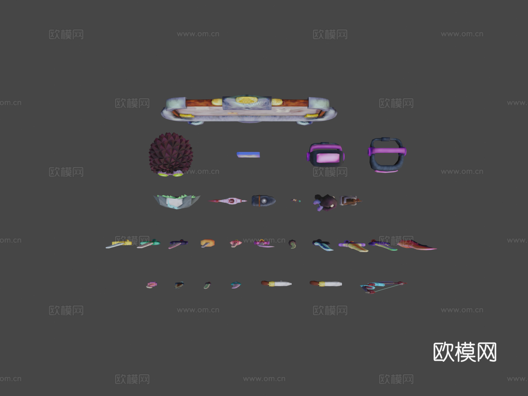 埃斯托拉之梦_武器装备合集3d模型