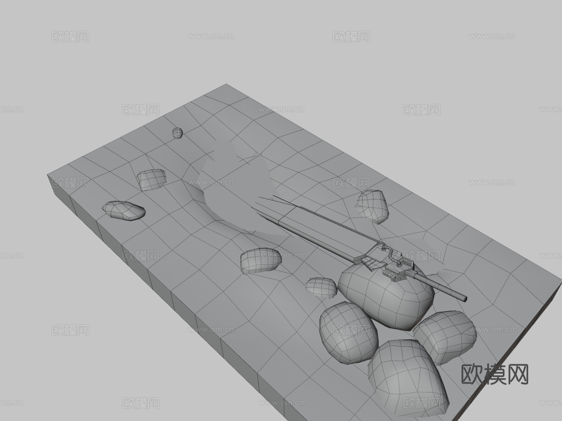 科幻剑3d模型