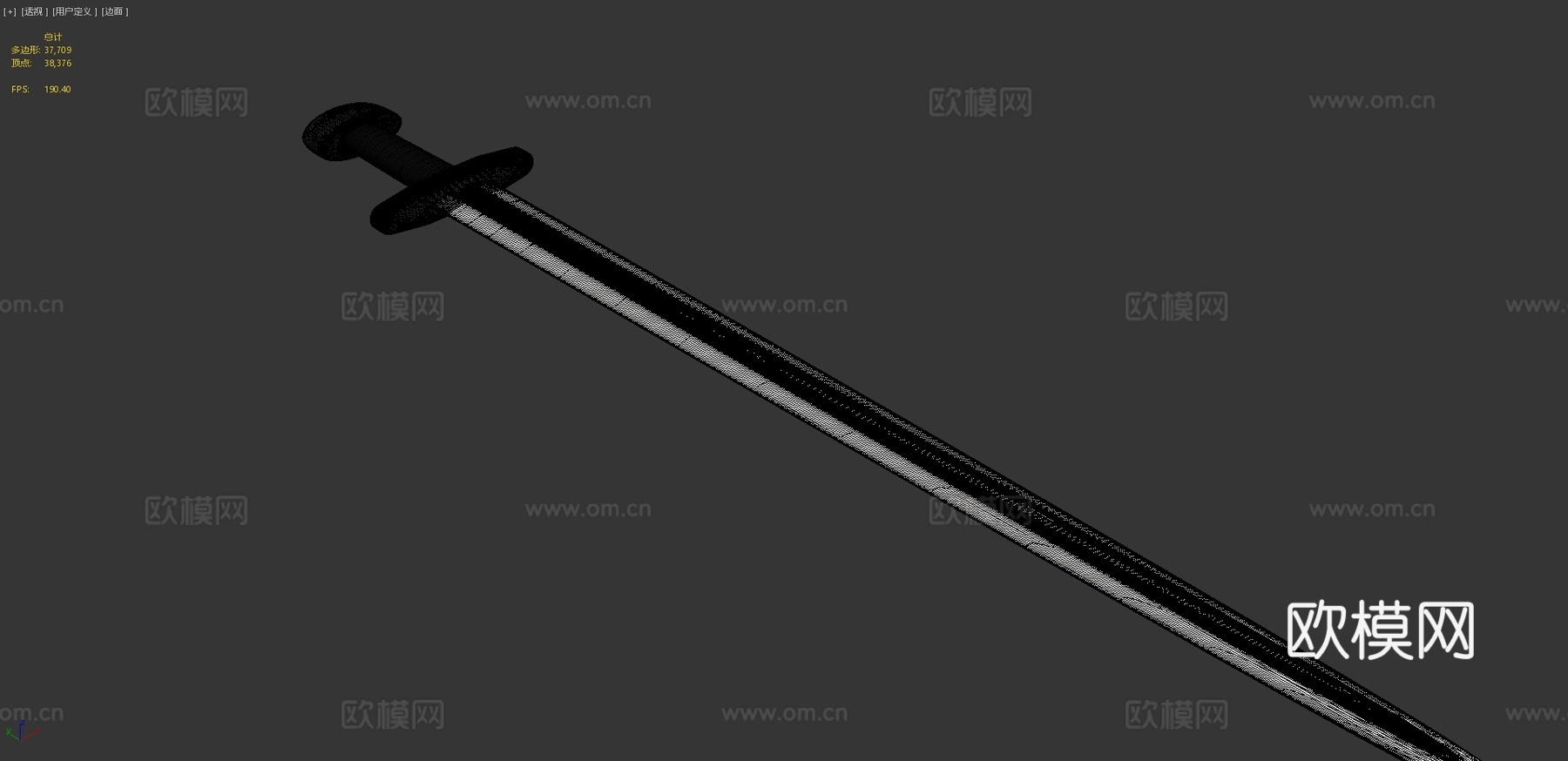 维京剑第一版3d模型
