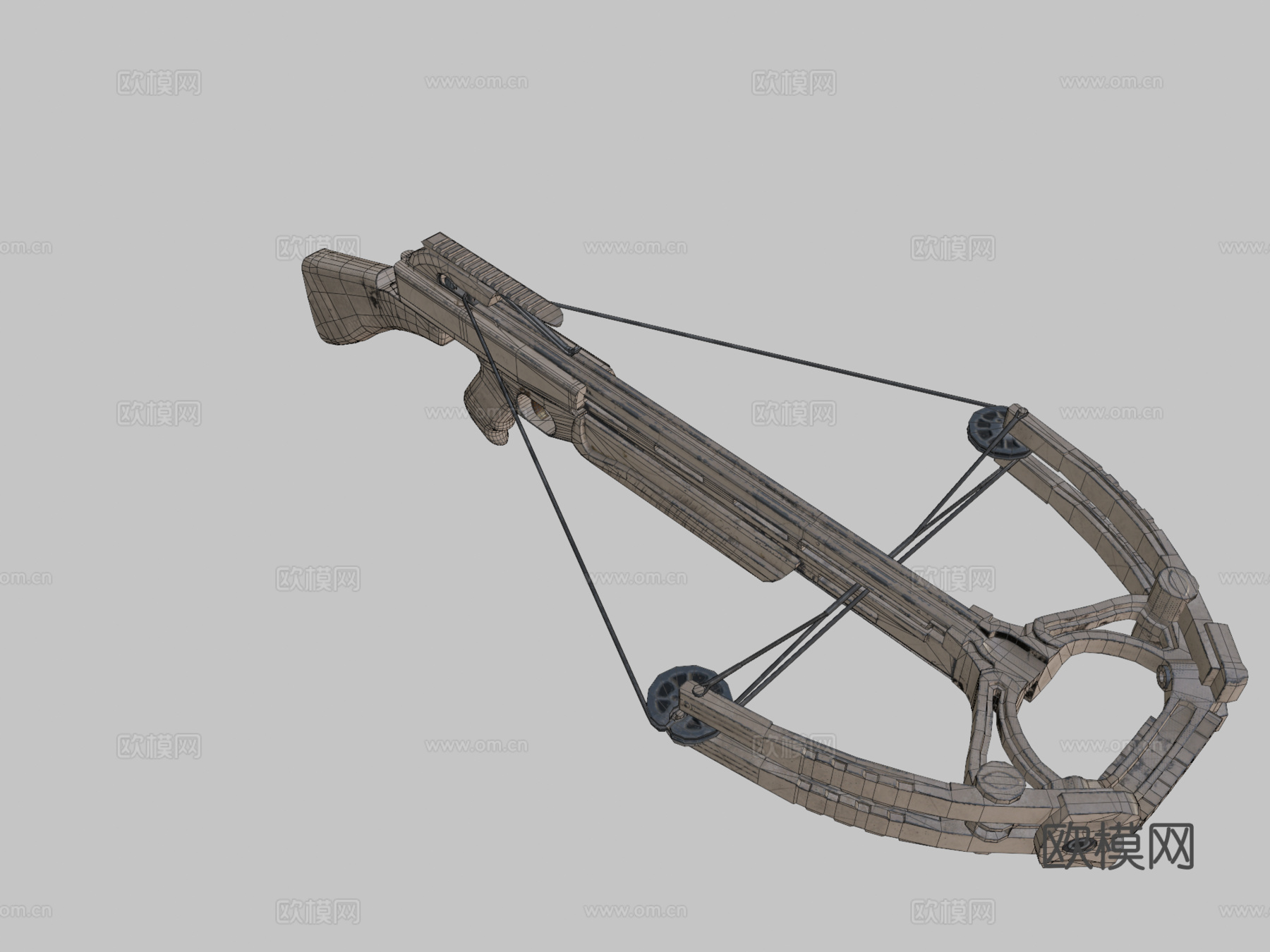 粗犷（米色）-弩-PUBGsu模型