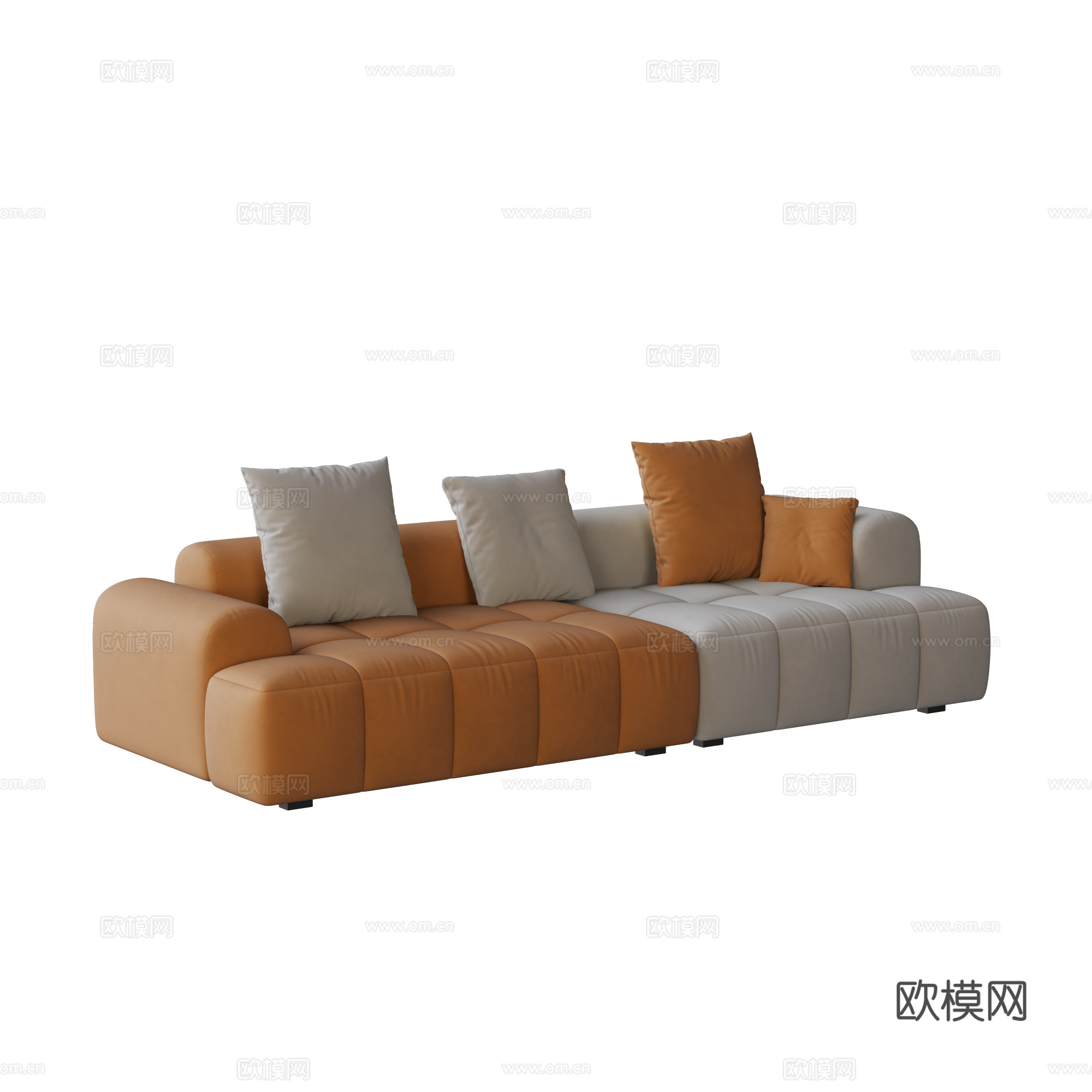 现代沙发3d模型下载