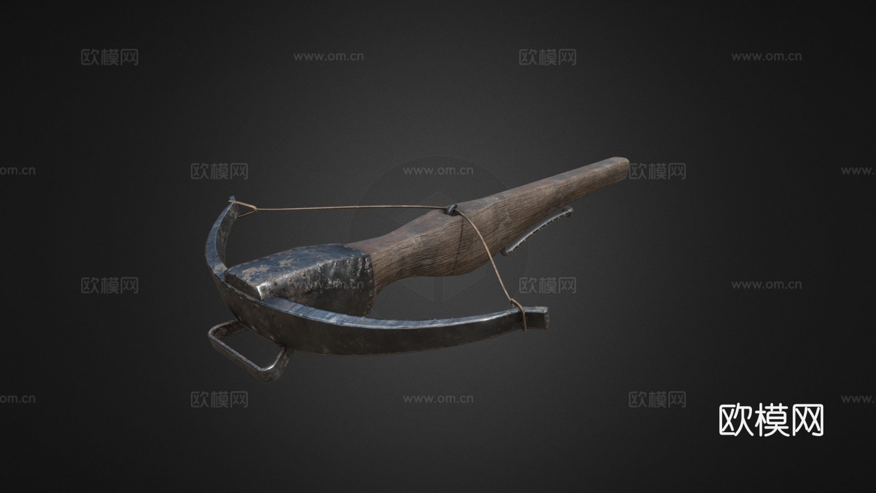 中世纪弩3d模型