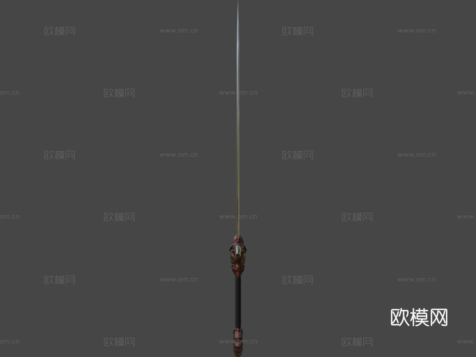 野兽之刃-恶魔-单手剑3d模型