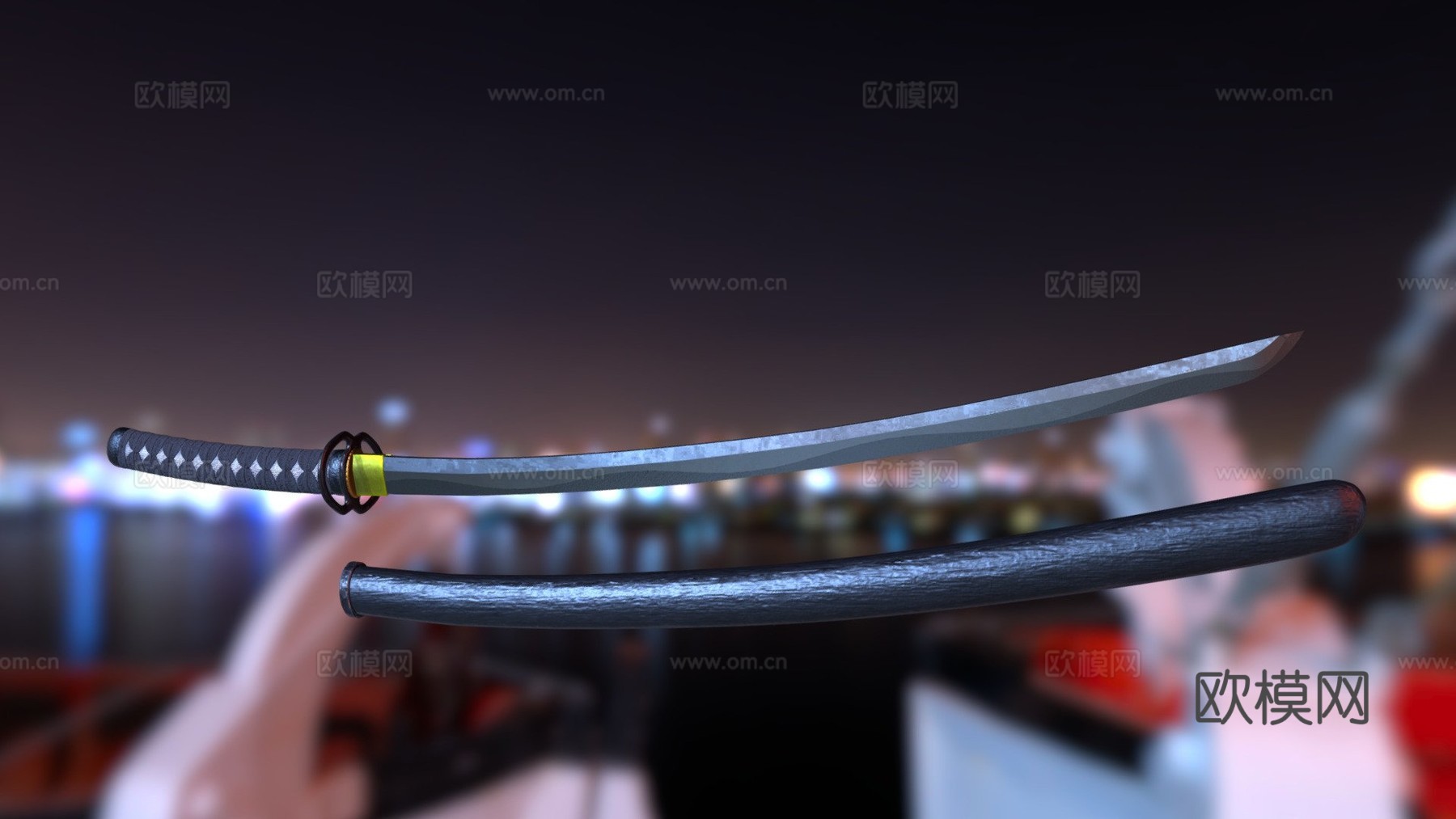 武士刀3d模型