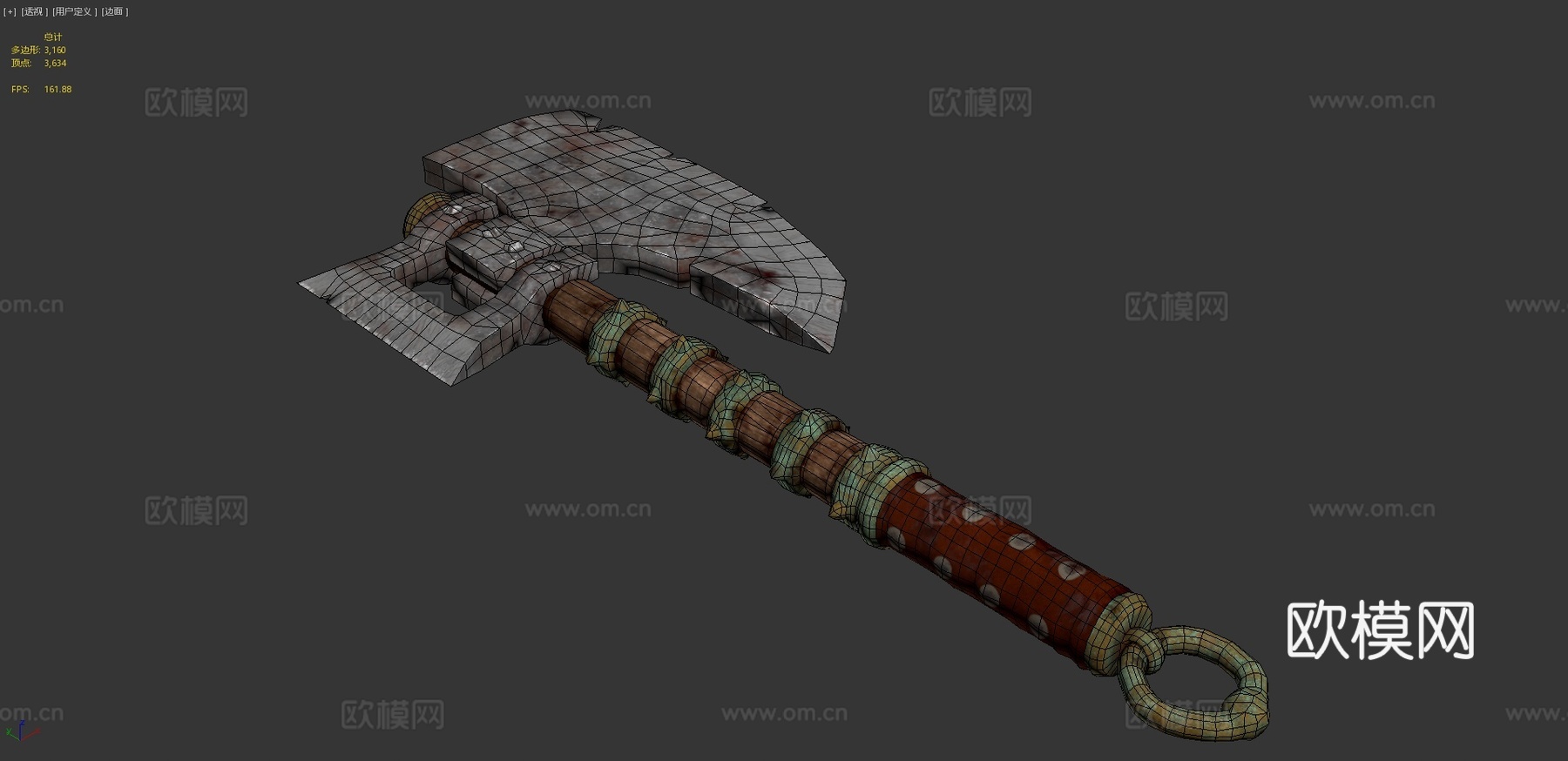 斧头D-低模PBR虚幻引擎通用3d模型
