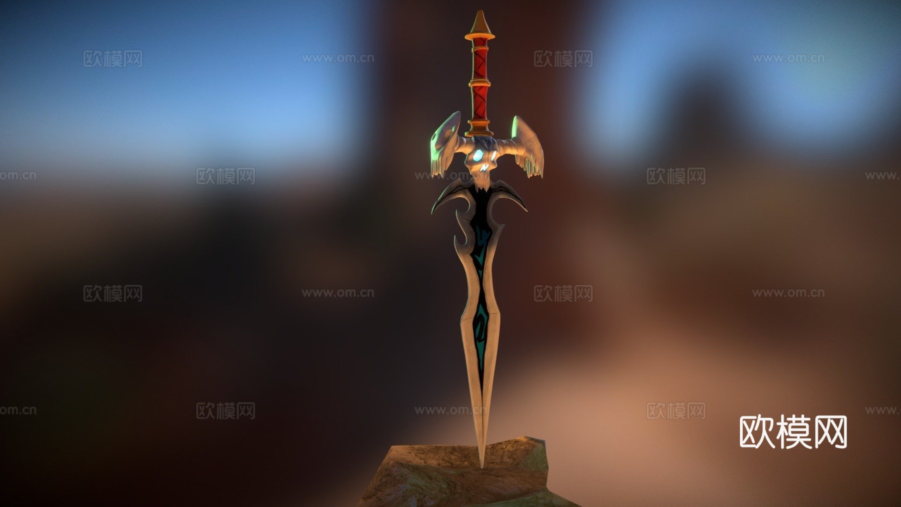 霜之哀伤符文剑魔兽世界3d模型