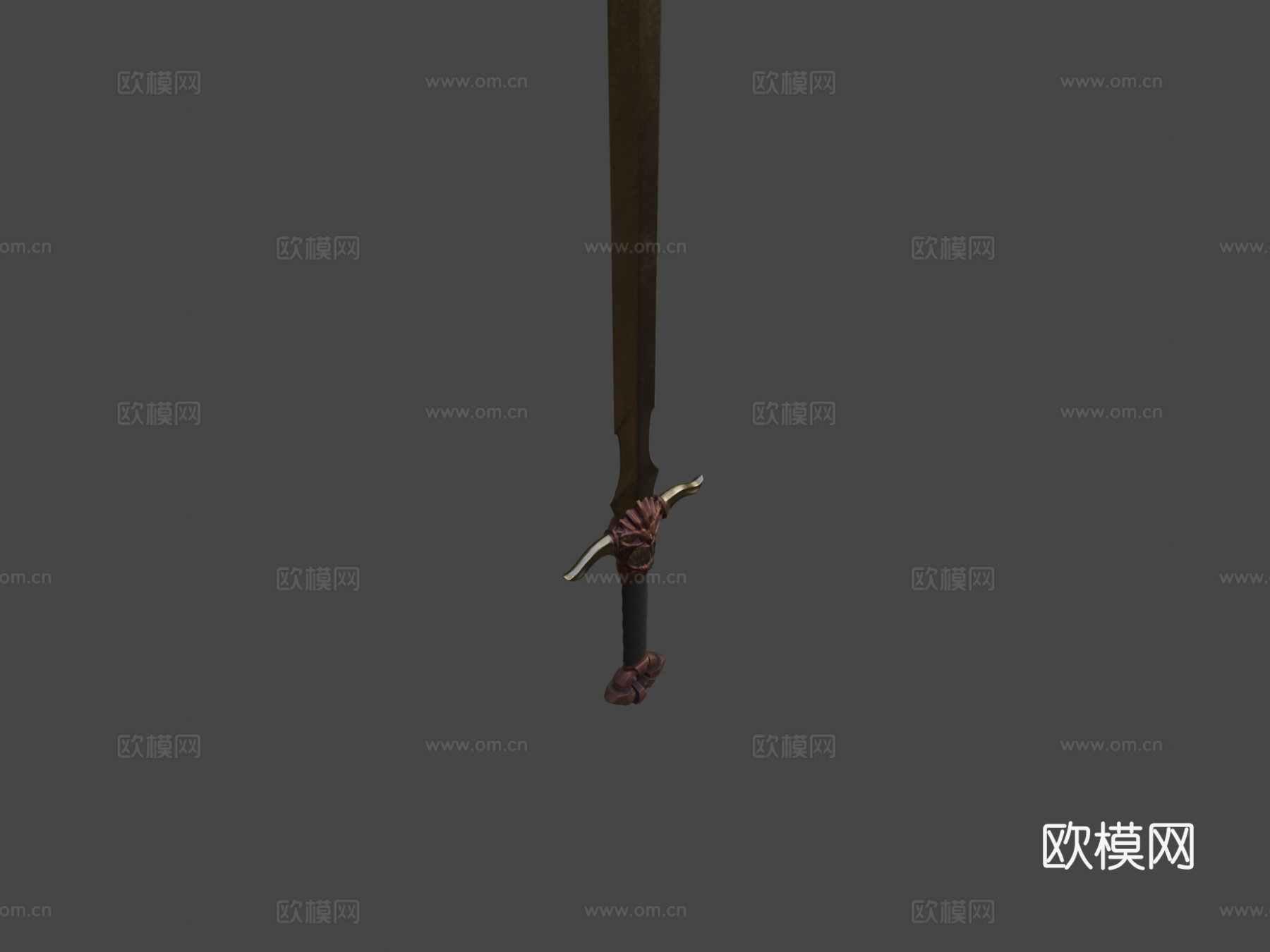 野兽之刃-恶魔-单手剑3d模型