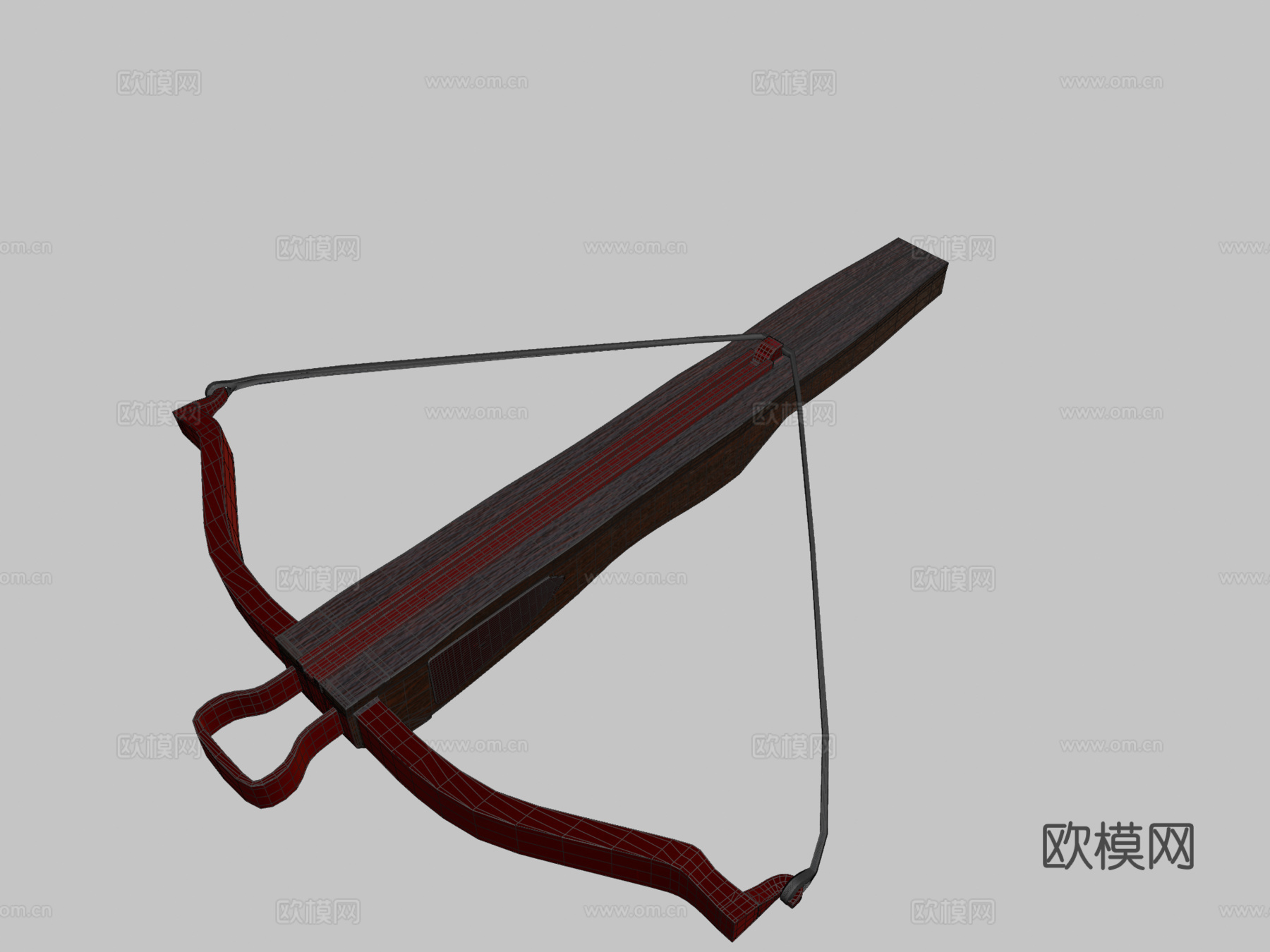 中世纪弩3d模型