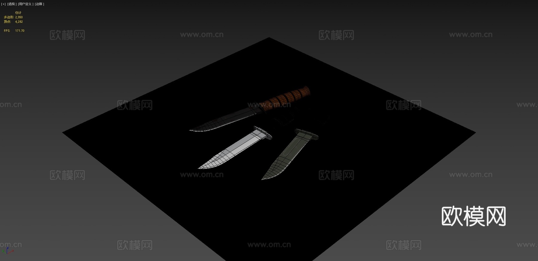 战斗刀su模型