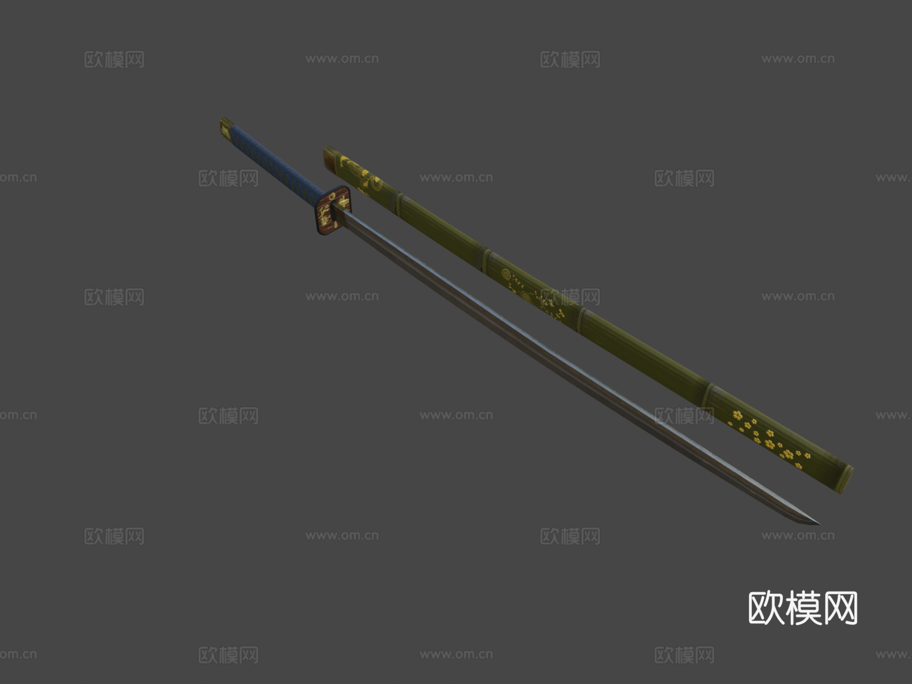 武士刀3d模型