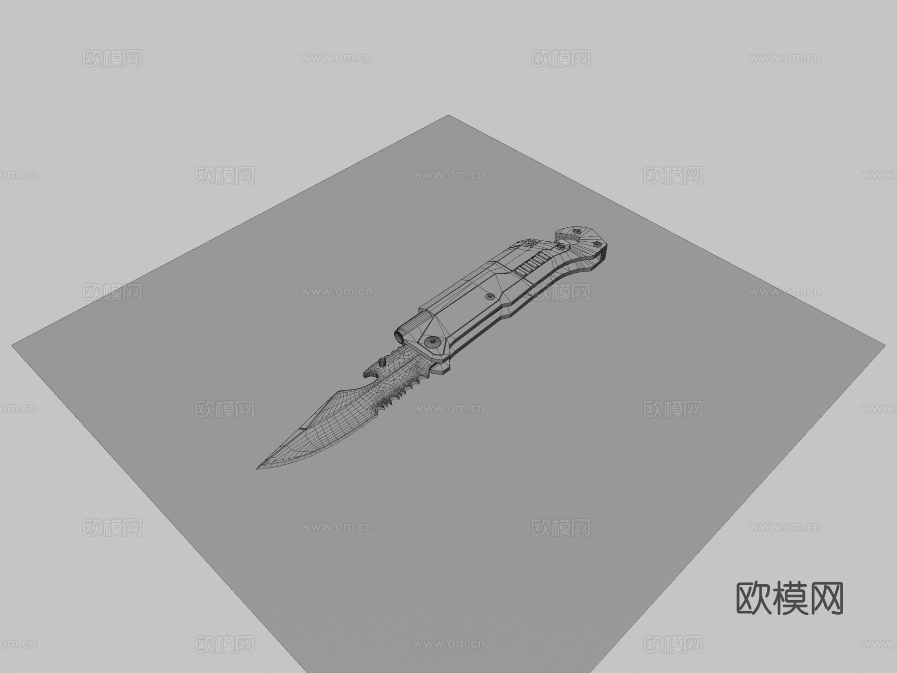 战斗匕首3d模型