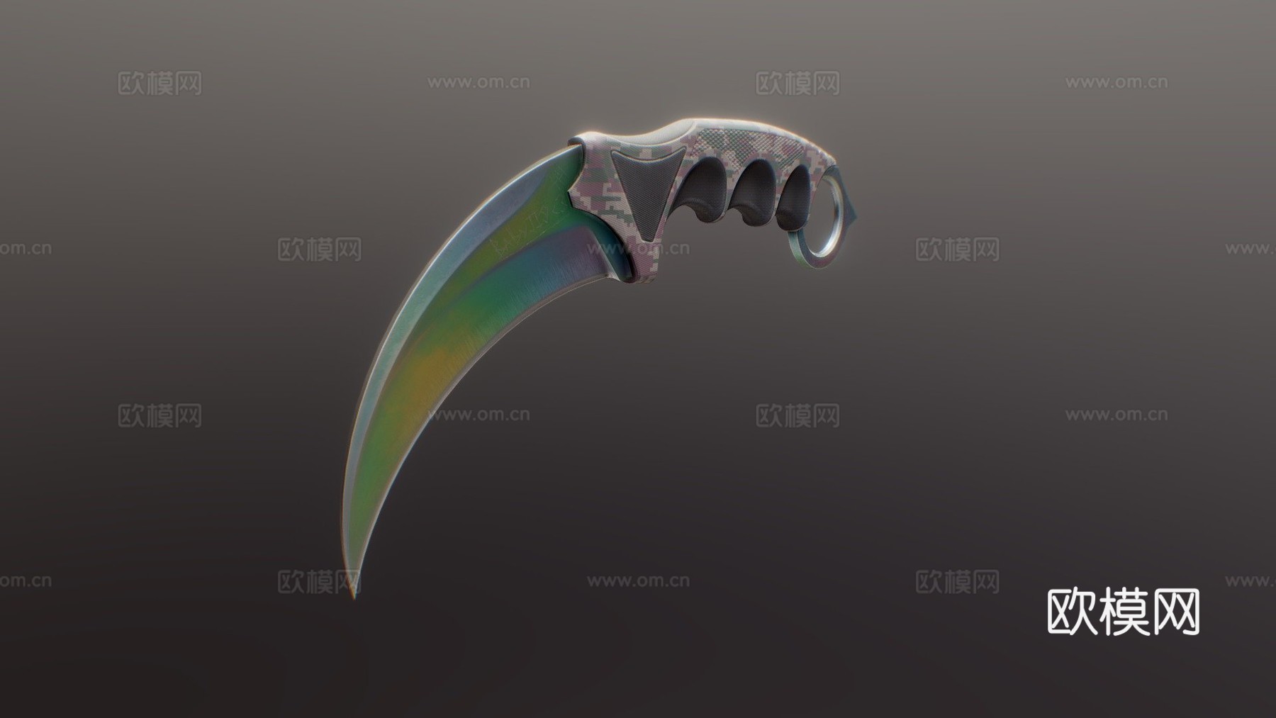 爪刀3d模型