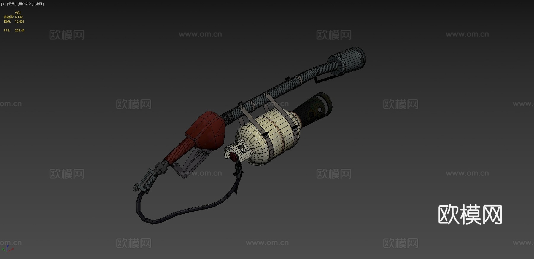 松散TF2火焰喷射器重制3d模型