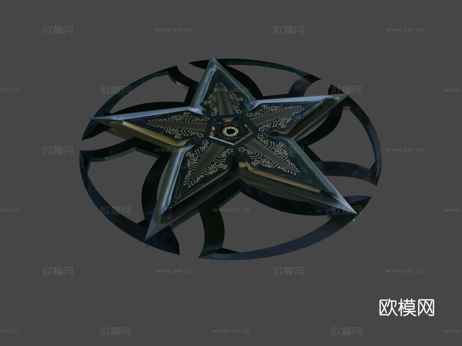 手里剑3d模型