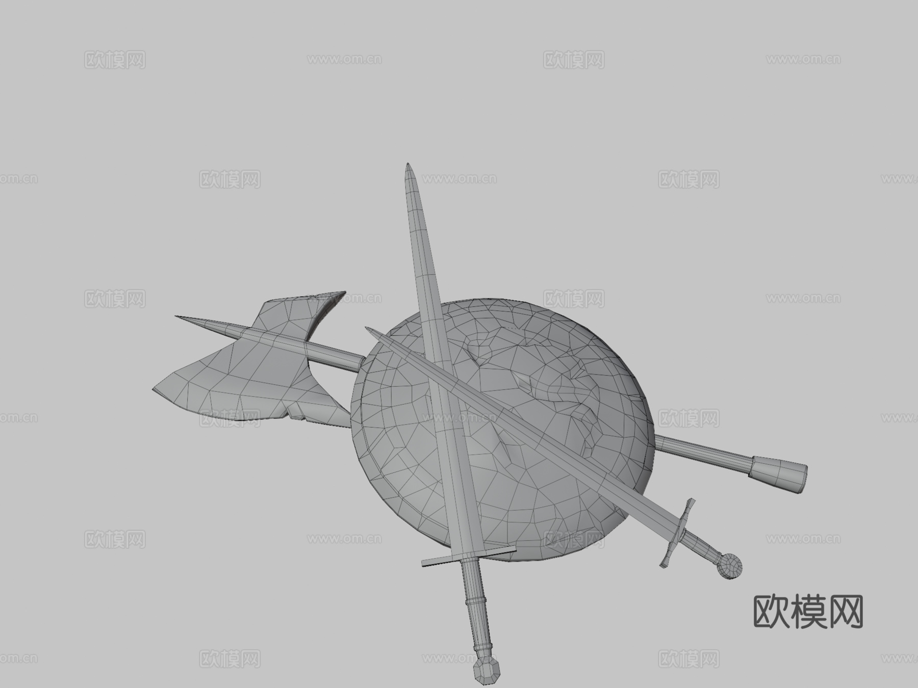 幻想盾牌与武器第二卷3d模型