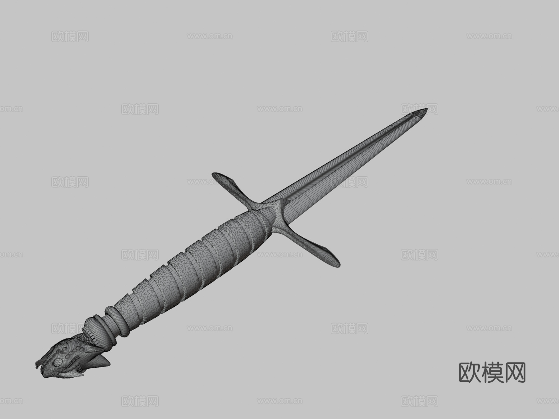 龙匕首3d模型