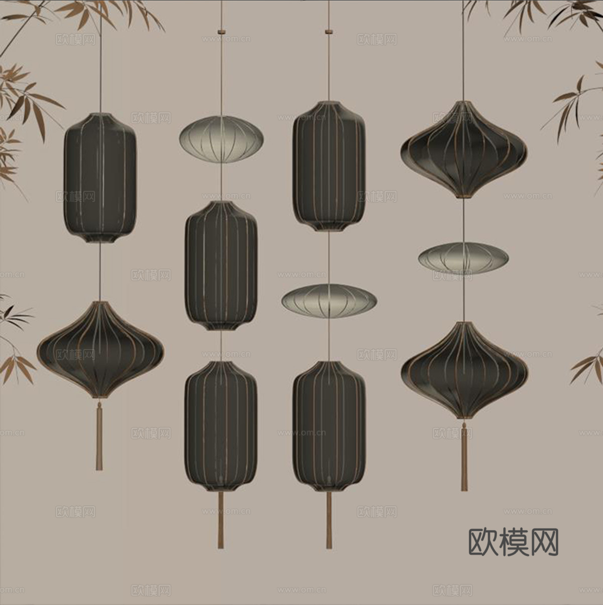 灯笼su模型