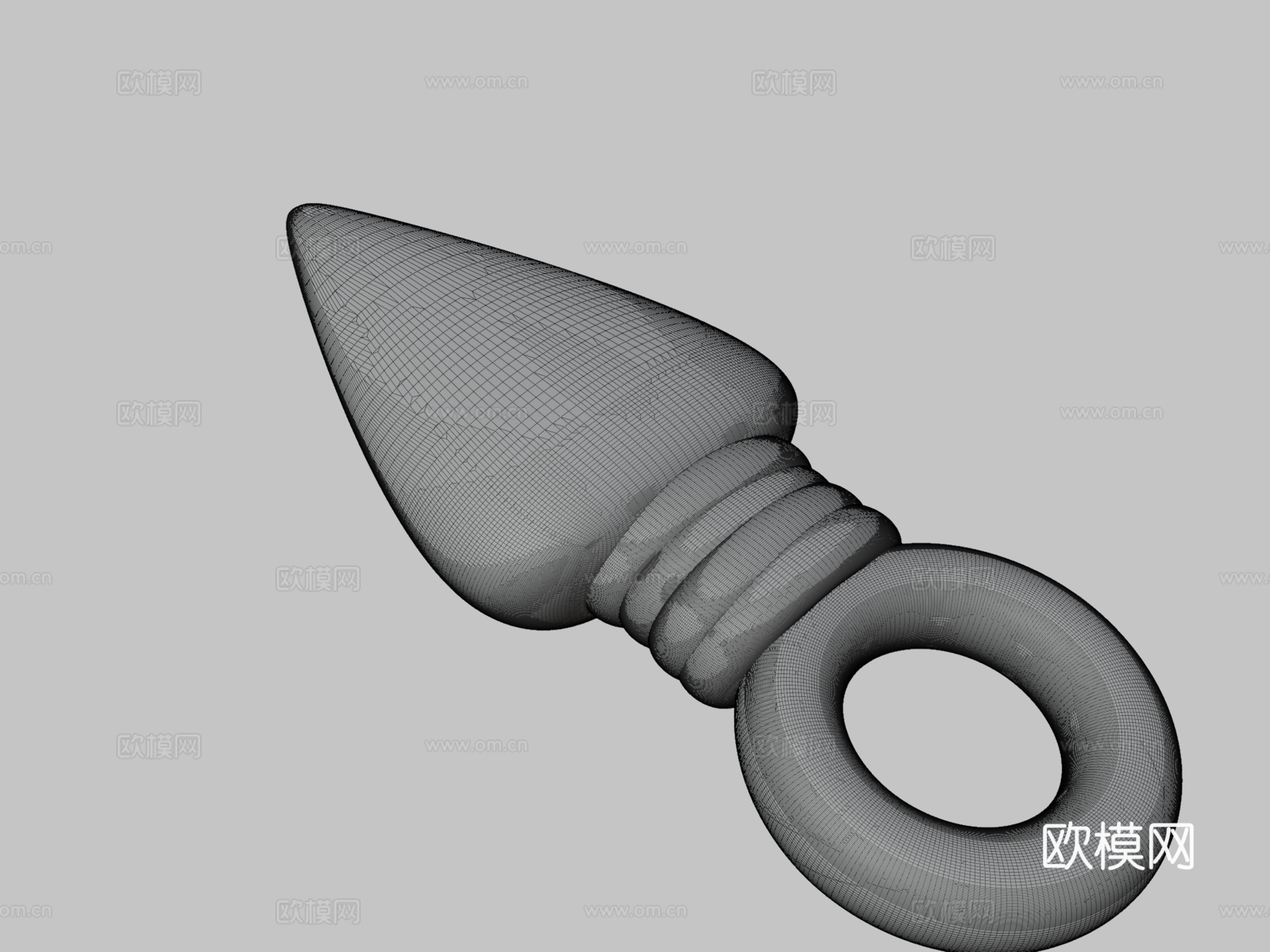 苦无吊坠3d模型