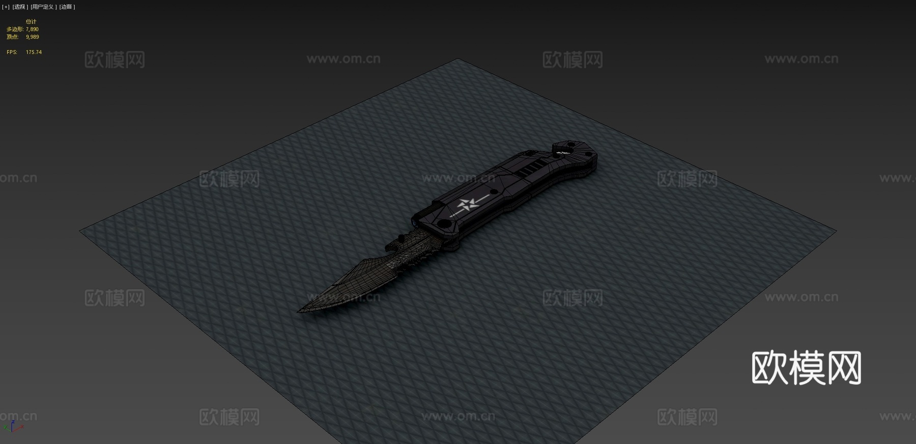 战斗匕首3d模型