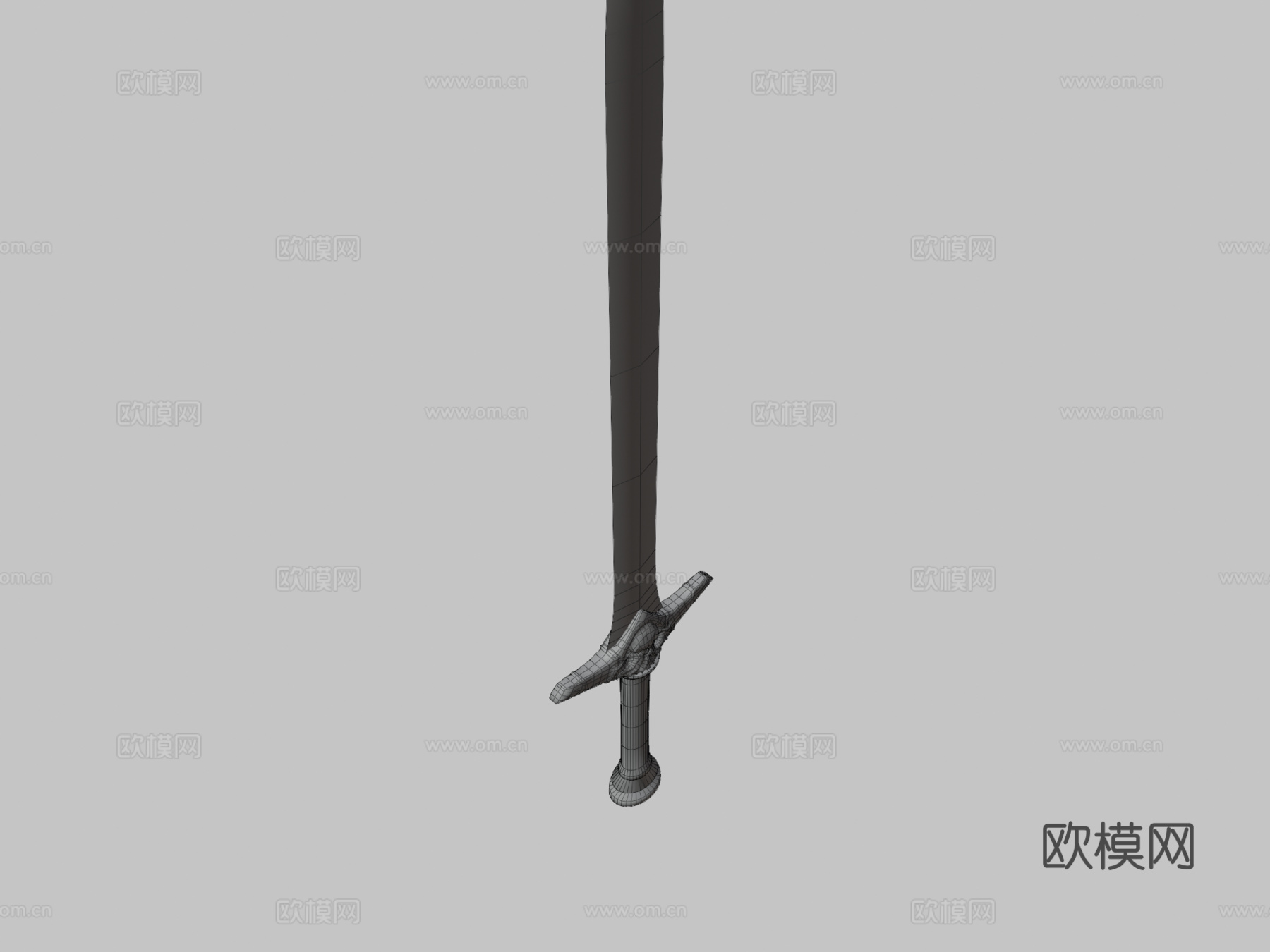 精灵之刃-金色-单手剑3d模型