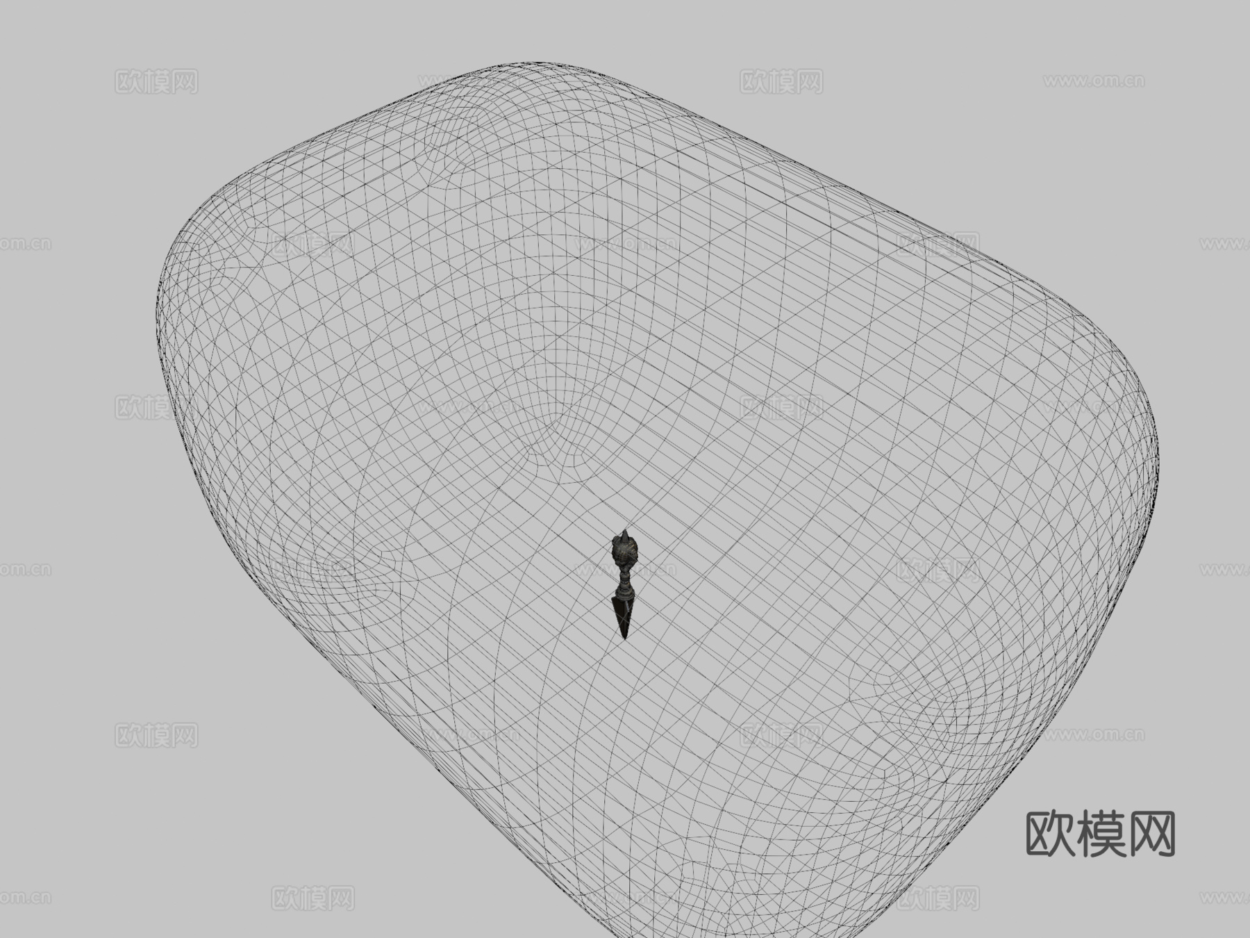 普巴仪式匕首低模3d模型-Pic-2