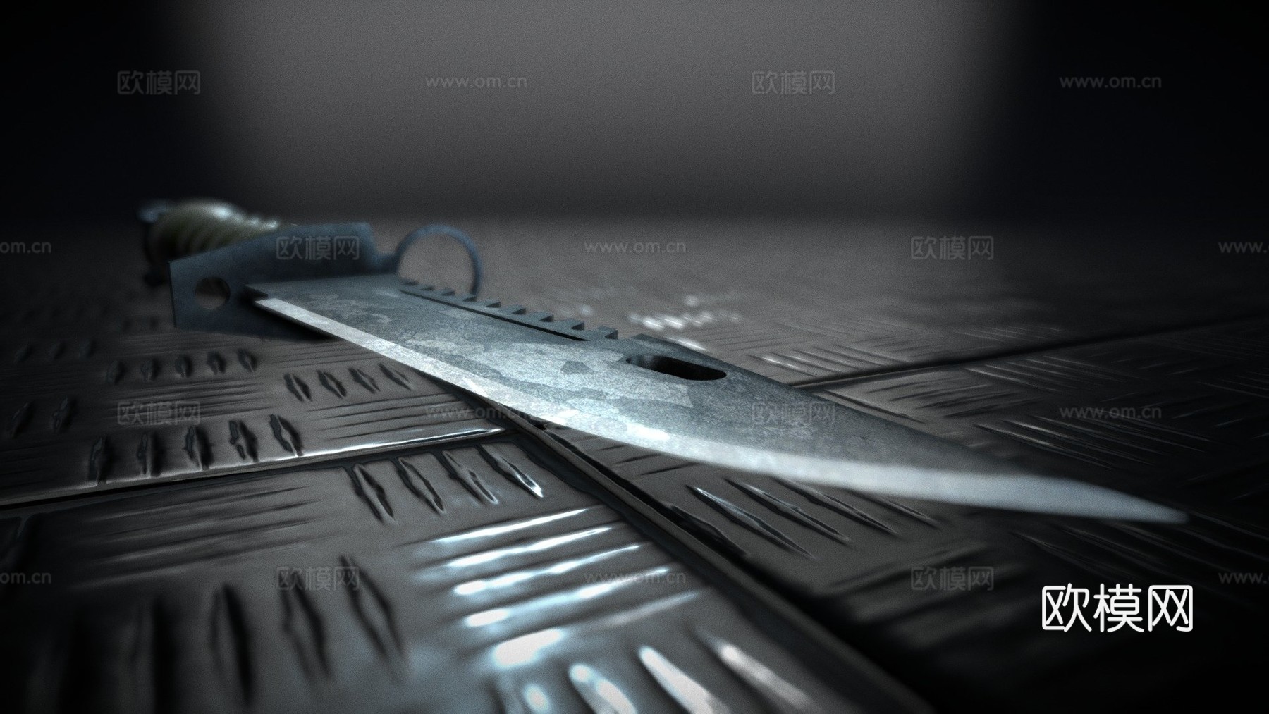 M9刺刀3d模型