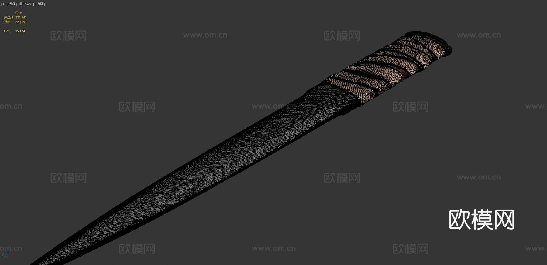 短剑-中世纪武器3d模型