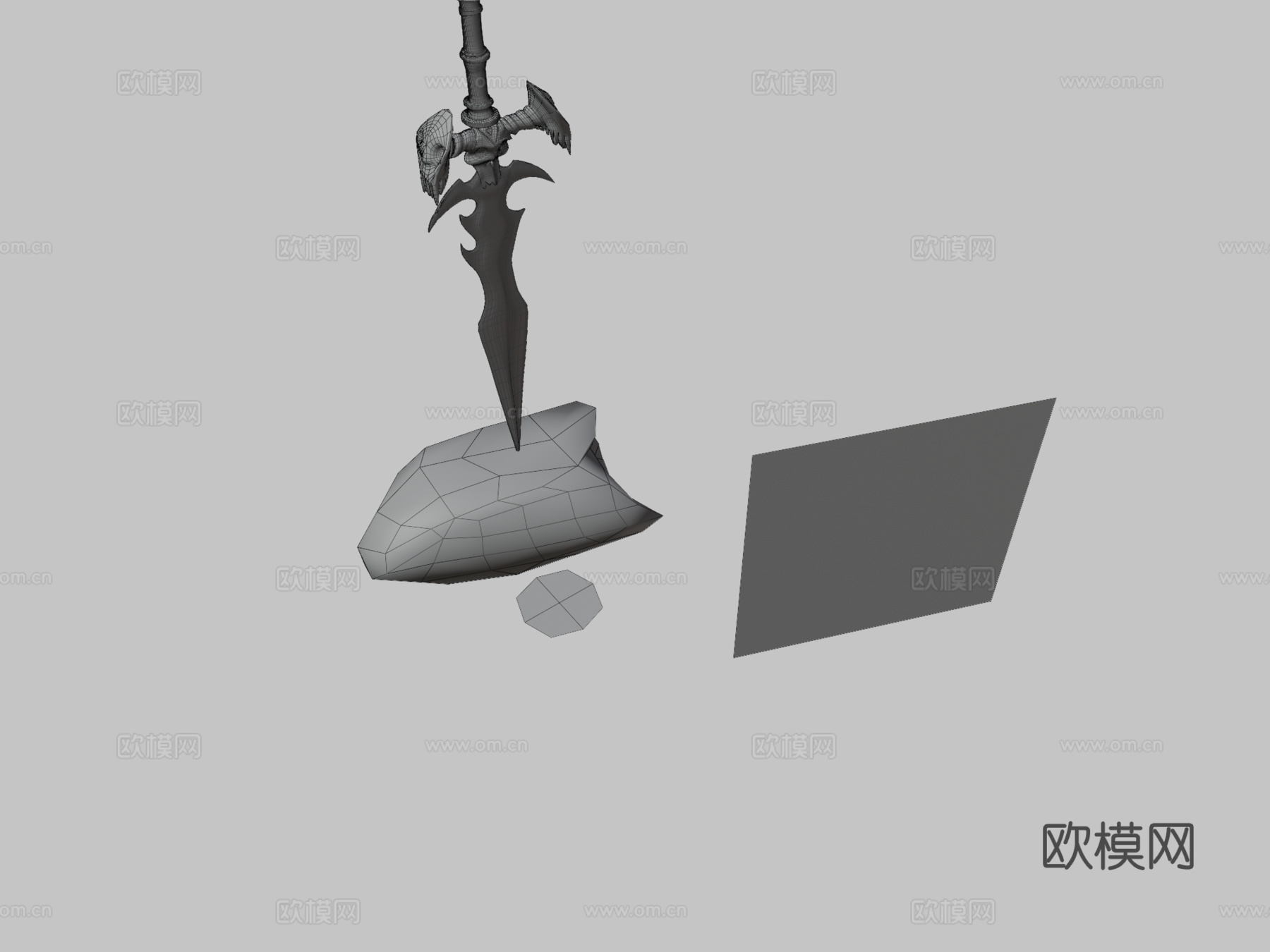霜之哀伤符文剑魔兽世界3d模型