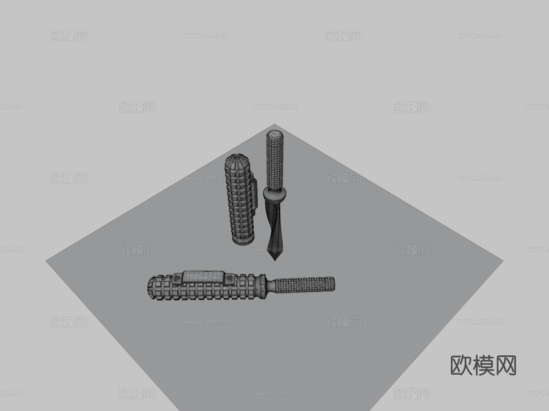 微技术猎杀三刃匕首su模型