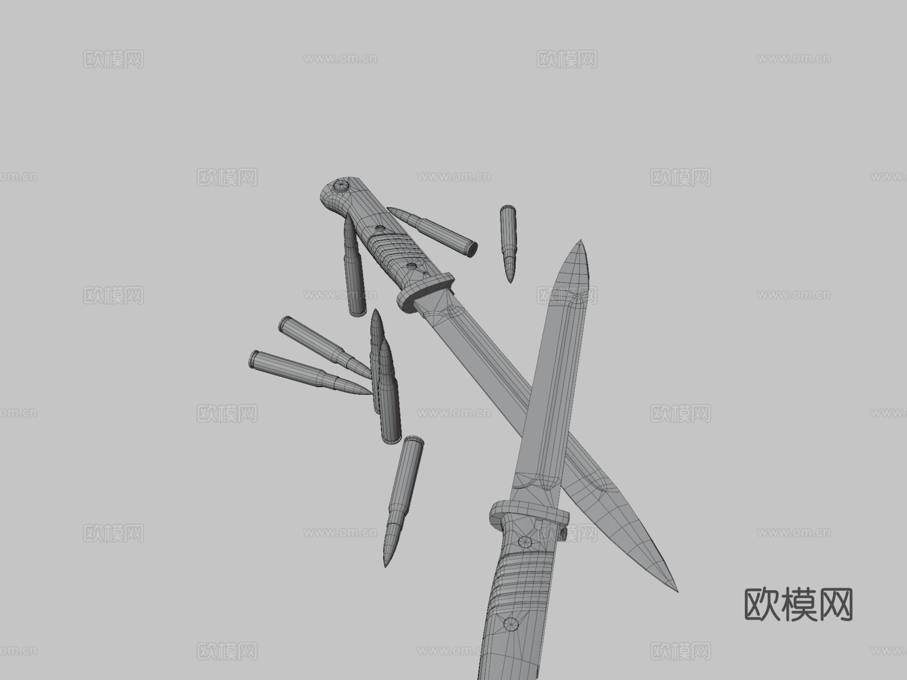 毛瑟98K刺刀su模型