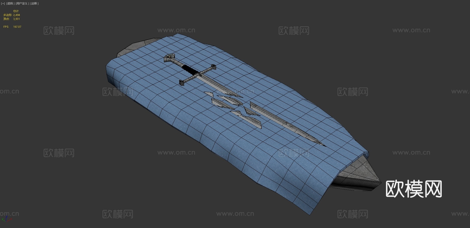 纳西尔圣剑3d模型