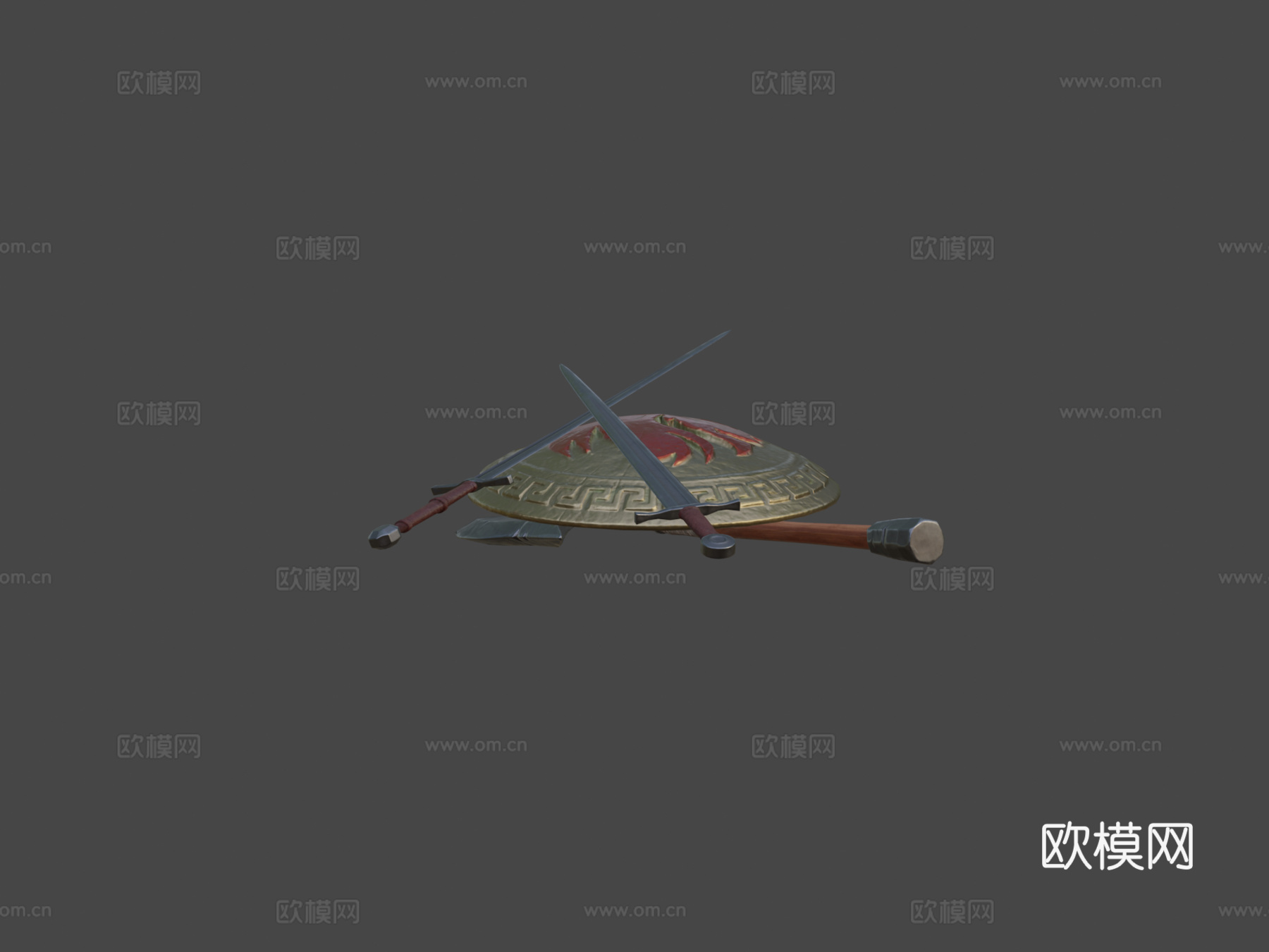幻想盾牌与武器第二卷3d模型