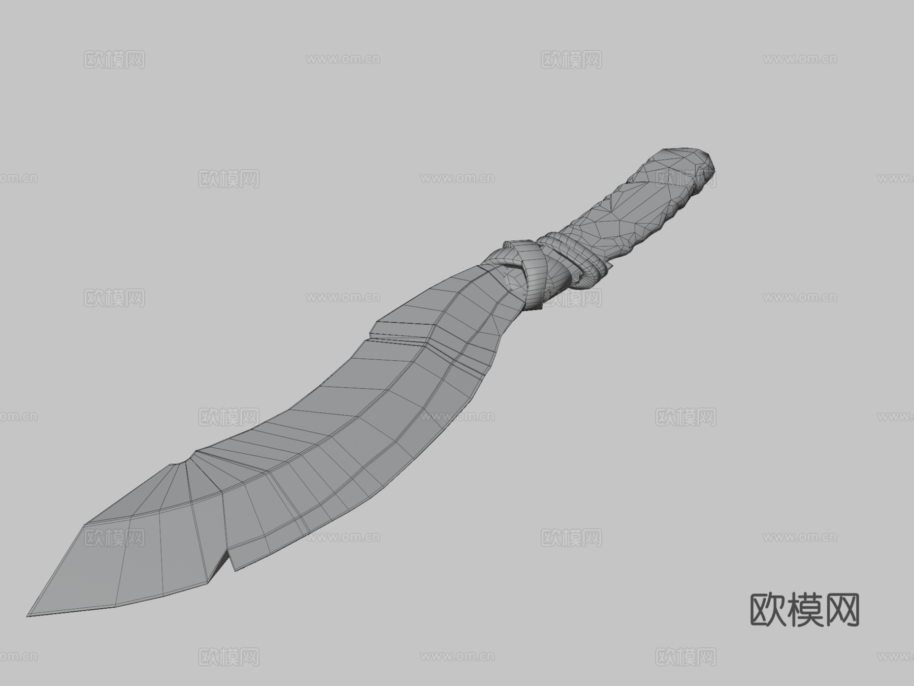 低多边形刀资源3d模型