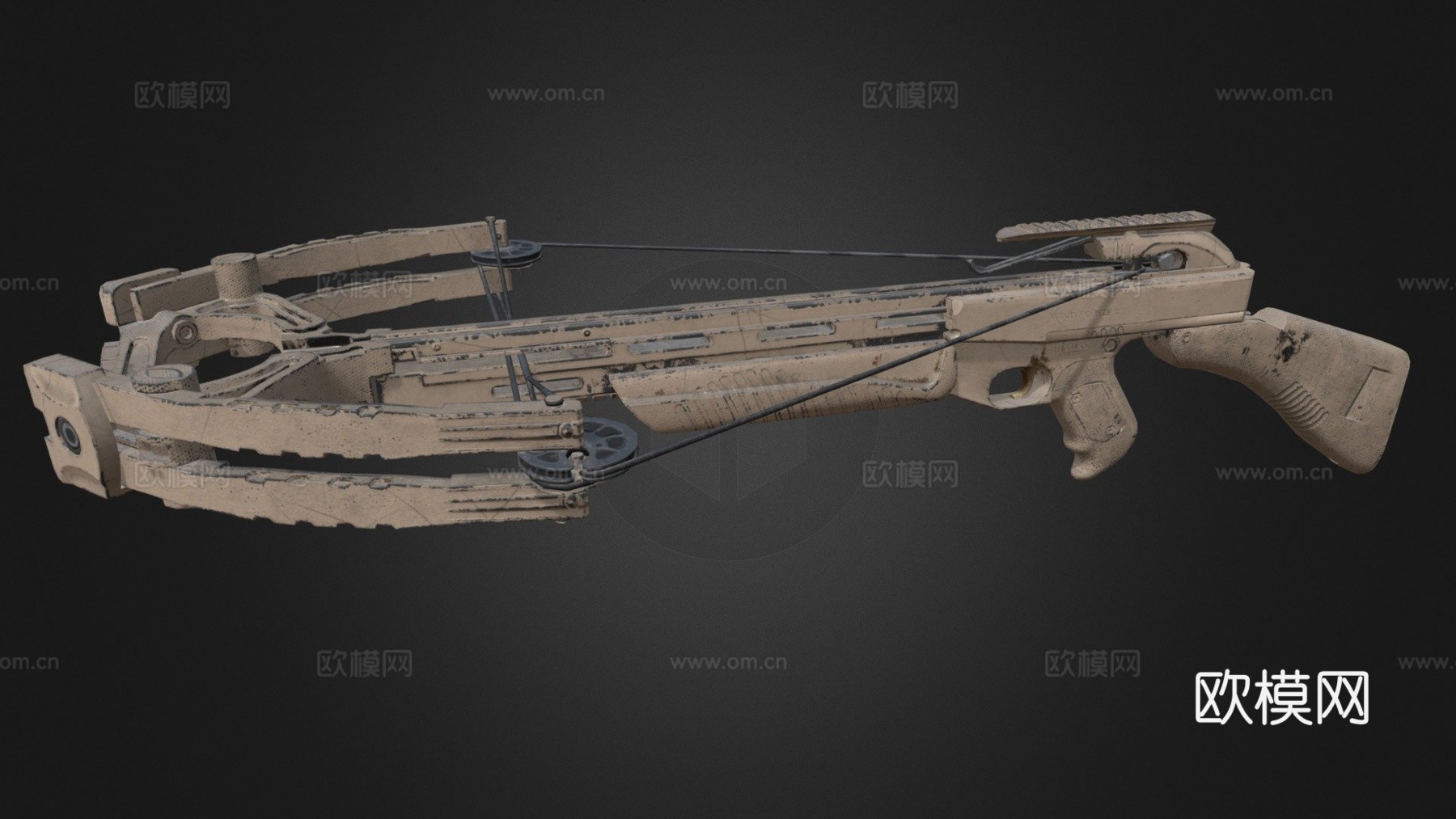 粗犷（米色）-弩-PUBG3d模型