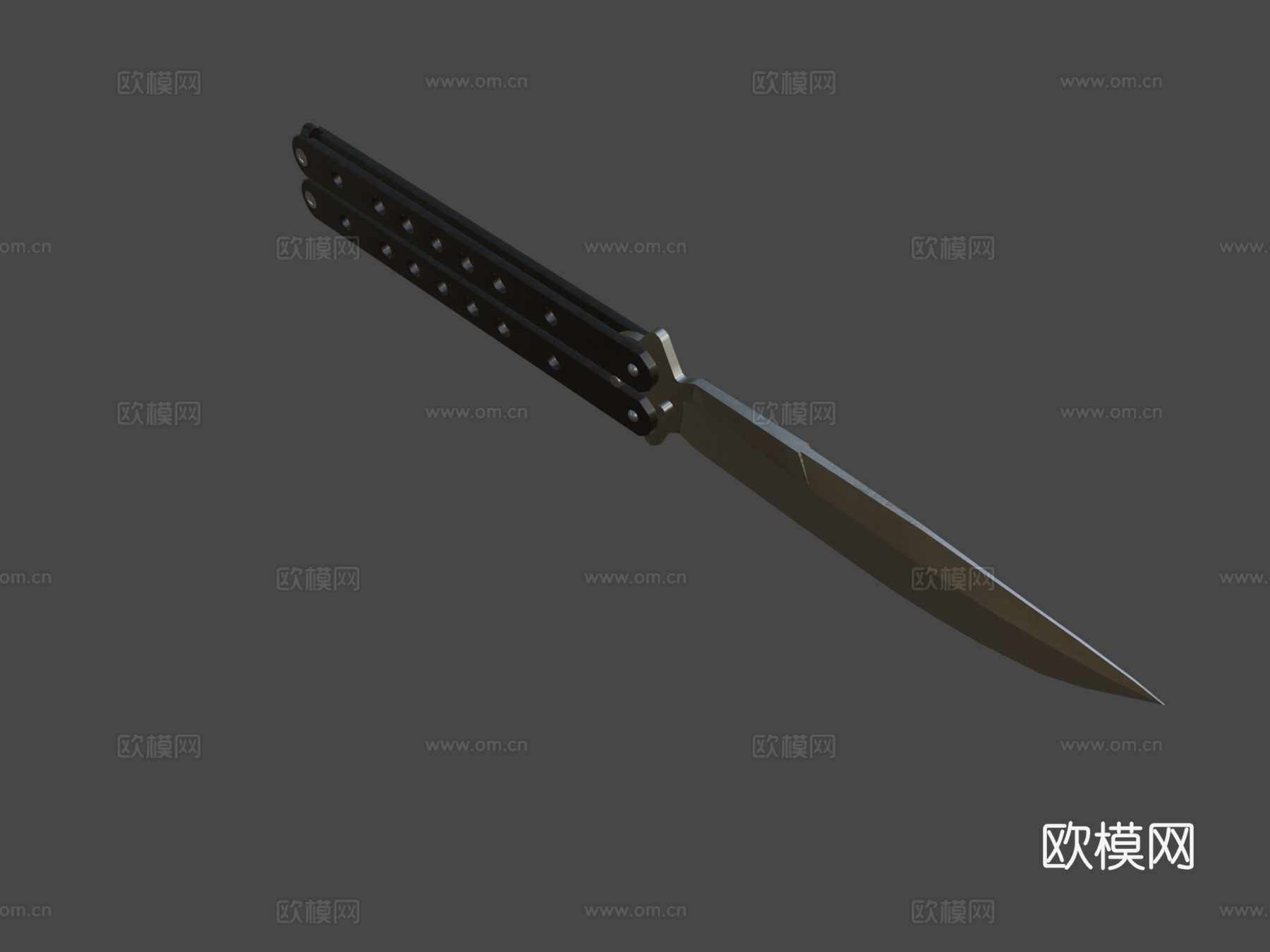 Benchmade蝴蝶刀3d模型