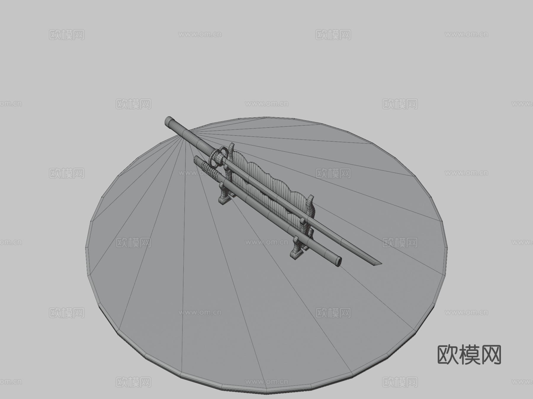武士刀3d模型