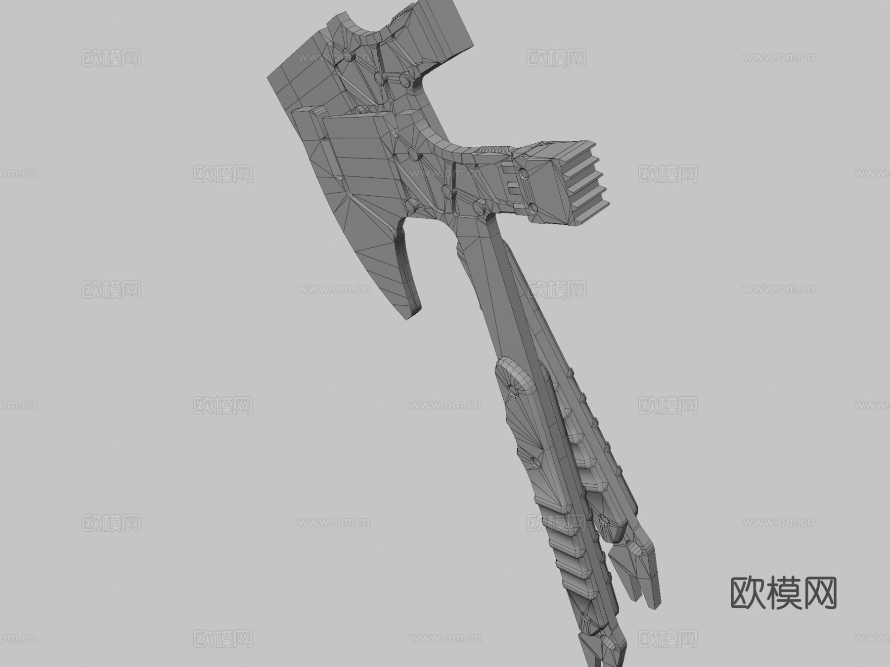 战斗斧13d模型
