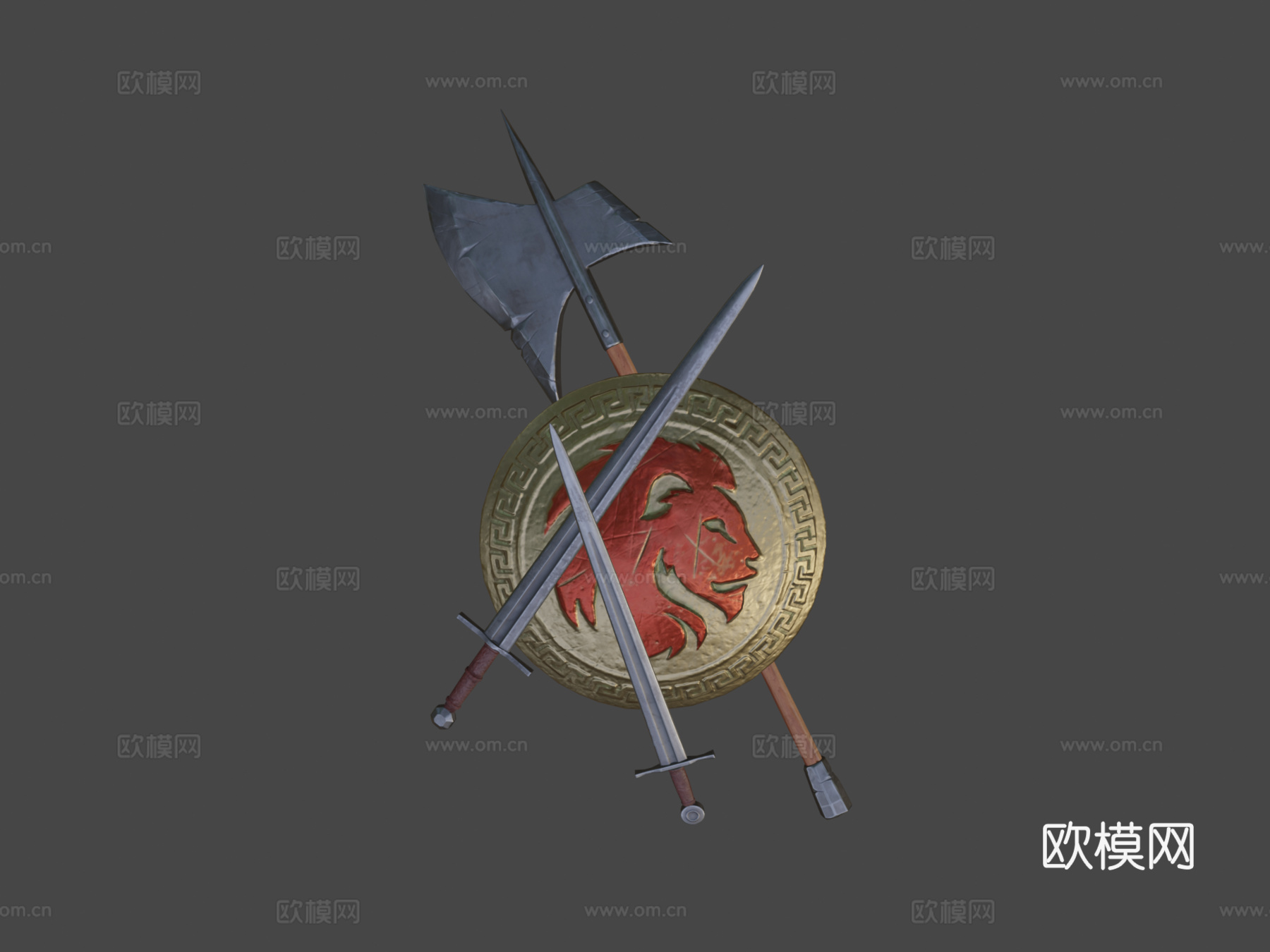 幻想盾牌与武器第二卷3d模型