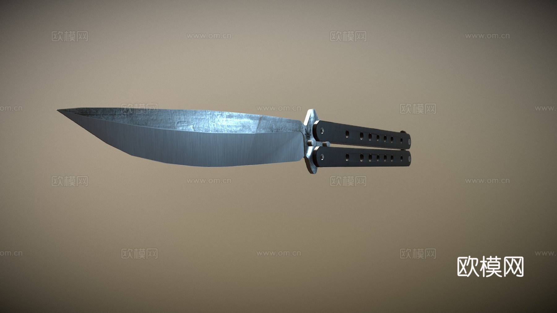 Benchmade蝴蝶刀3d模型