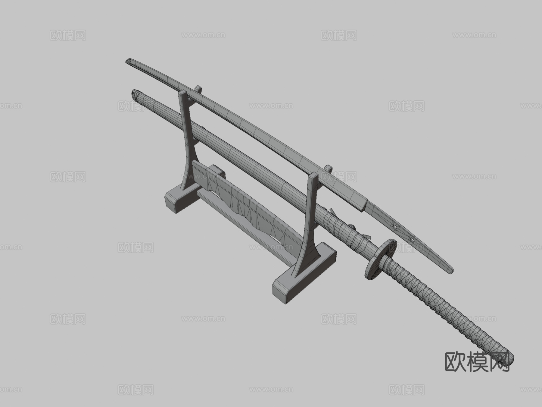 兼定打刀3d模型