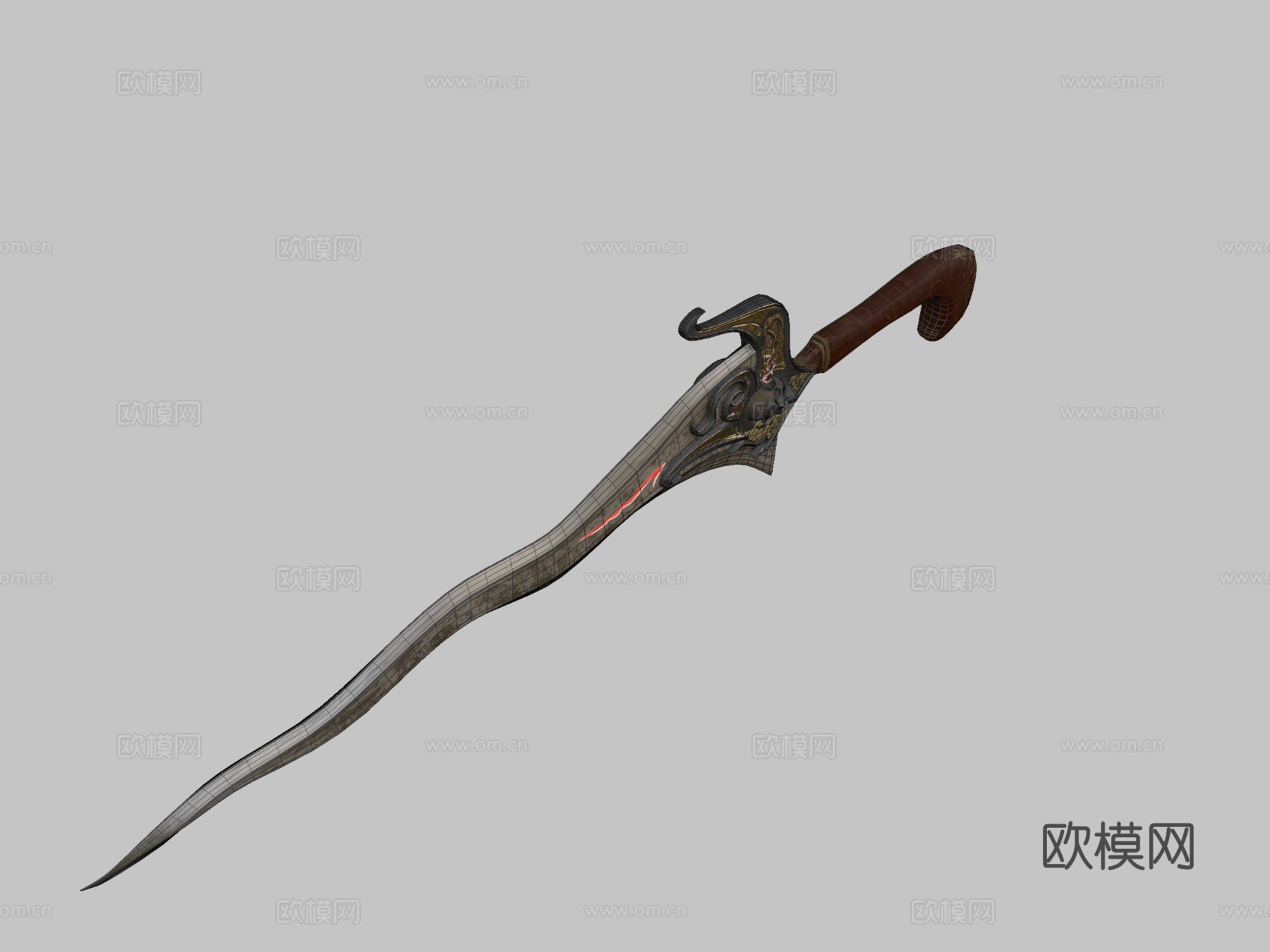 简单克力士3d模型