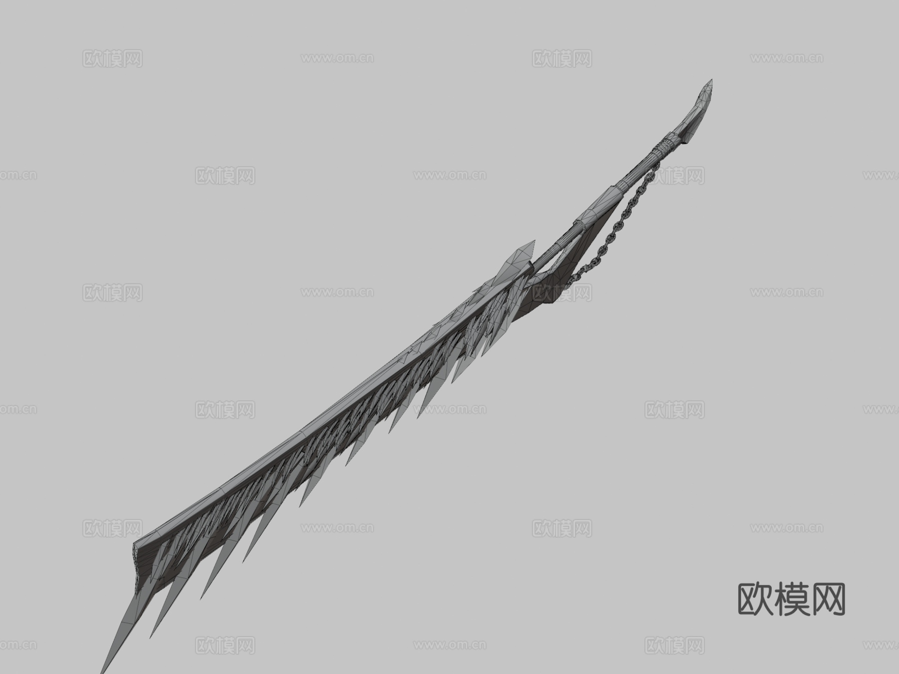 长剑3d模型