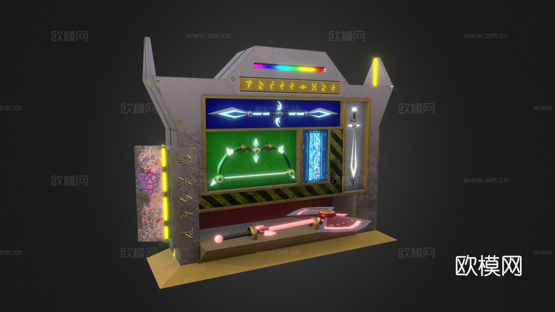 复合资产-Tek的武器柜su模型