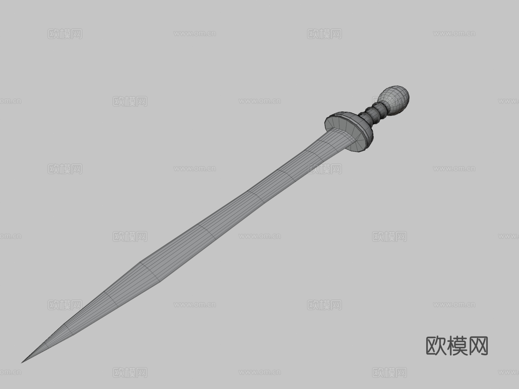 西班牙短剑su模型