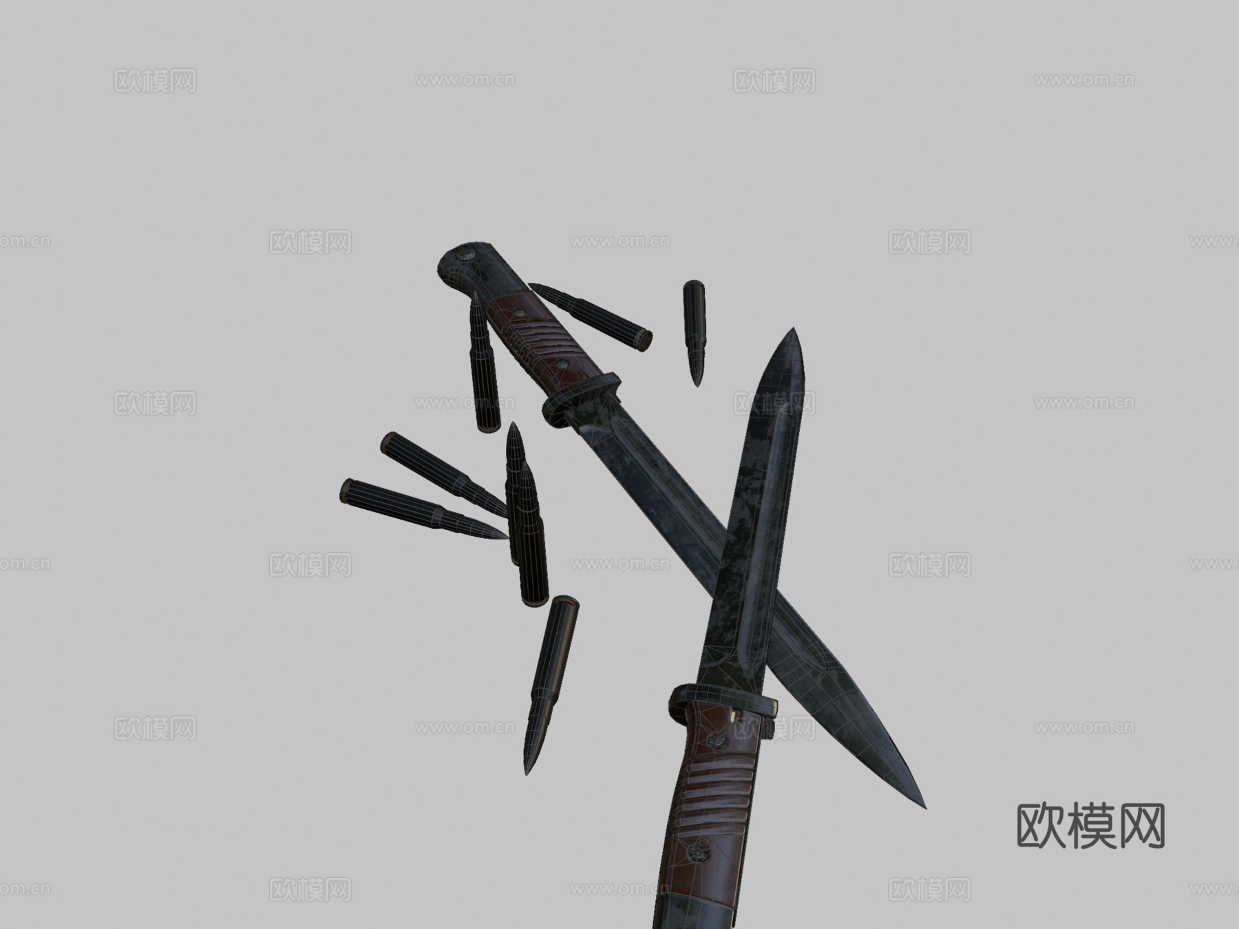 毛瑟98K刺刀su模型