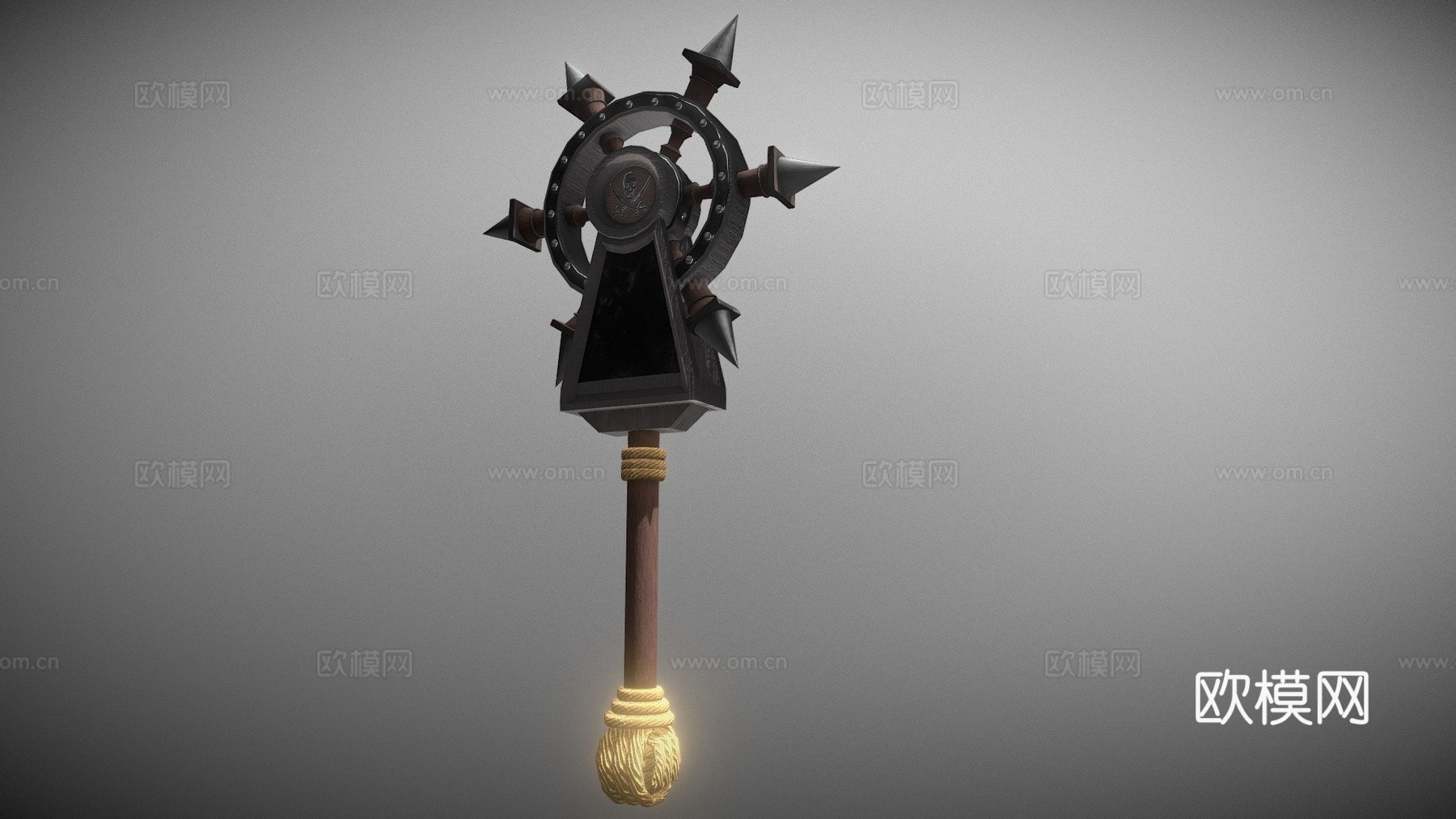海盗武器-轮斧su模型