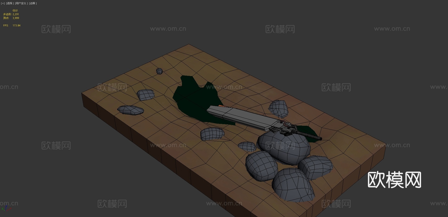 科幻剑3d模型