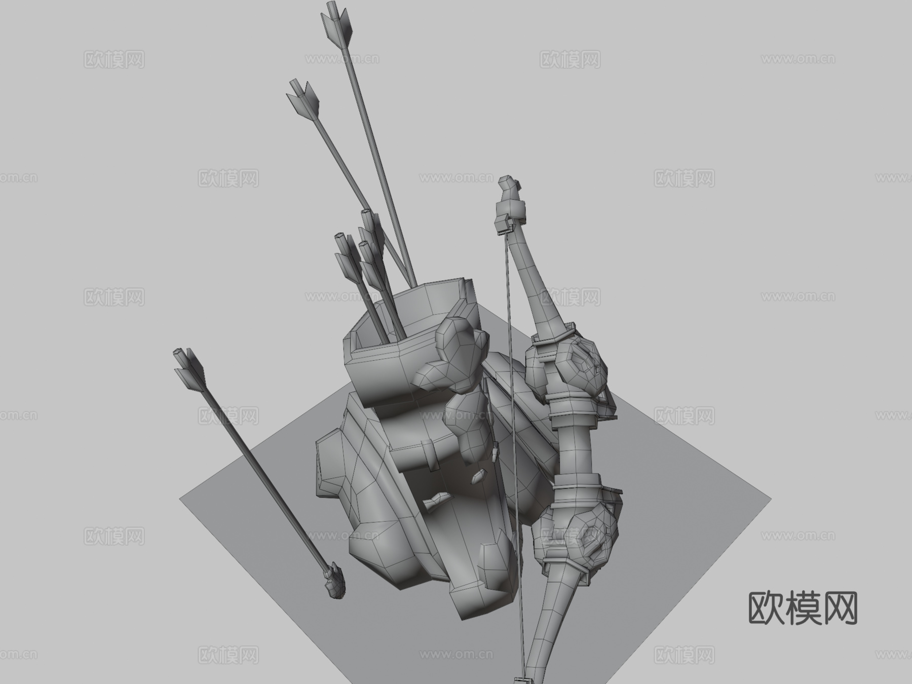 弓箭su模型