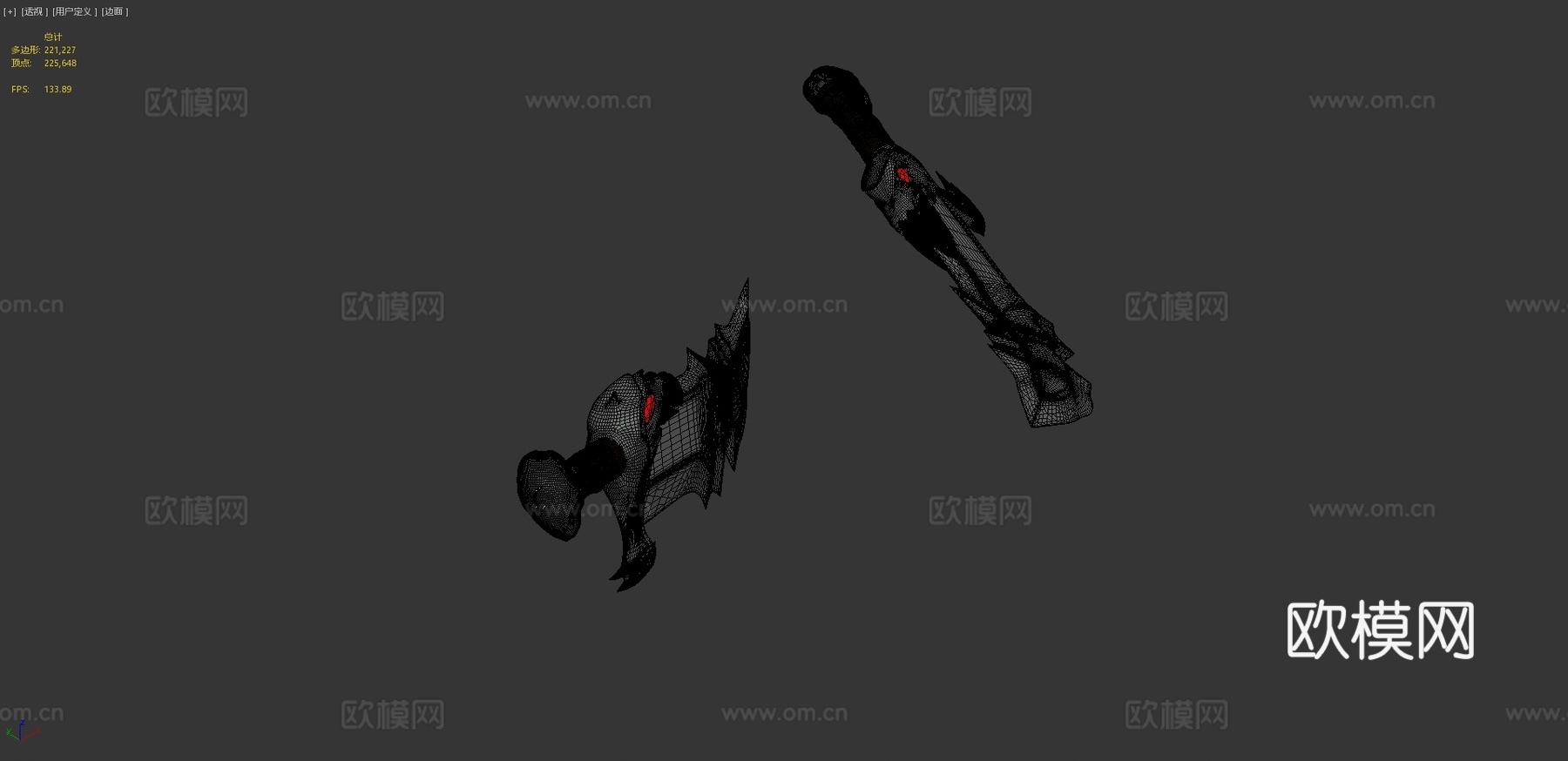 混沌之刃3d模型