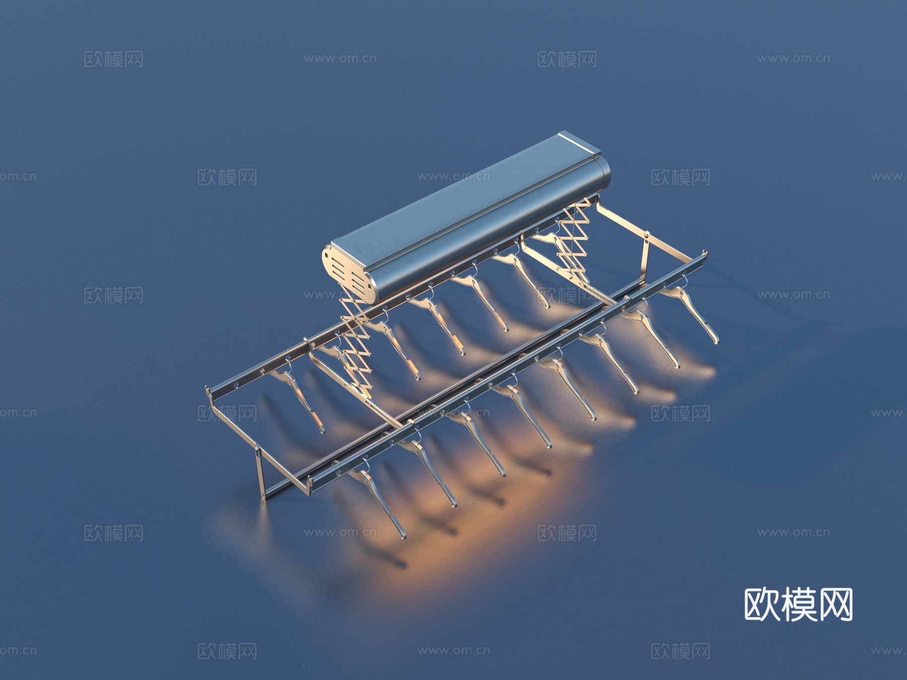 晾衣架 隐形晾衣架 电动晾衣架3d模型
